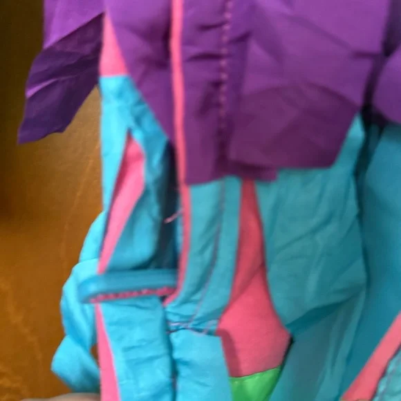 Tipsy Elves Rainbow Piñata Dress Bright Multicolor Fringe Costume Hood NWT Sz XL - Picture 6 of 9